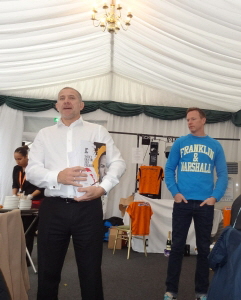 ASC05368 Paul selling brochures ASC05368 Paul selling brochures